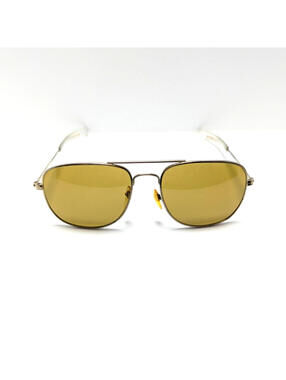 Classic Retro Yellow Tint Lens Vintage Silver Aviator Women’s Fashion Sunglasses